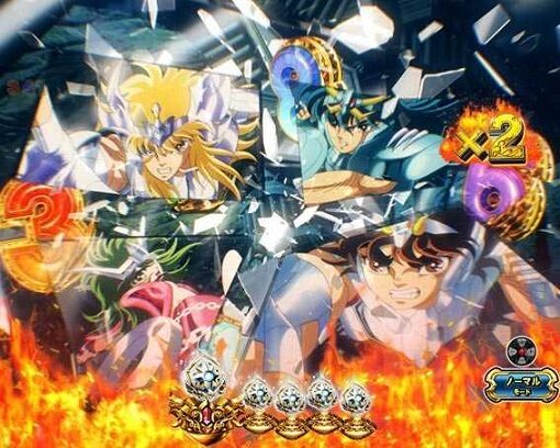 P聖闘士星矢 超流星 星矢ゴールドver.92% 【BGMステップアップ予告】
