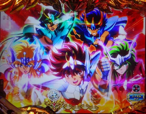 P聖闘士星矢 超流星 星矢ゴールドver.92% 【青銅シルエット予告】
