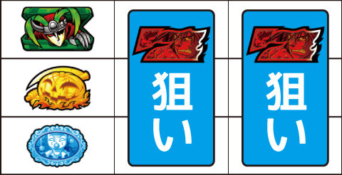 パチスロ からくりサーカス ▼左リール上段にスイカ停止時