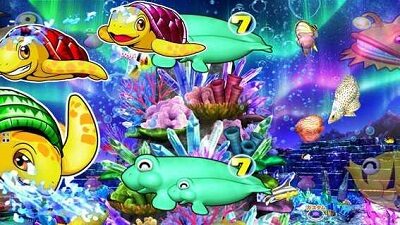 PA新海物語 カメが逆さまで登場