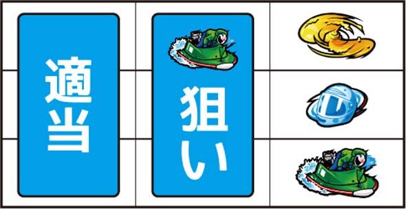 スマスロモンキーターンV ▼右リール下段にボート停止時