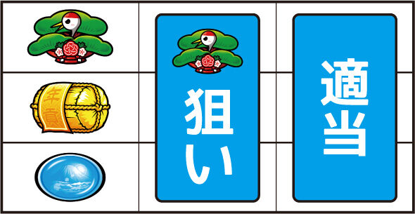 吉宗RISING ▼左リール上段に松停止時