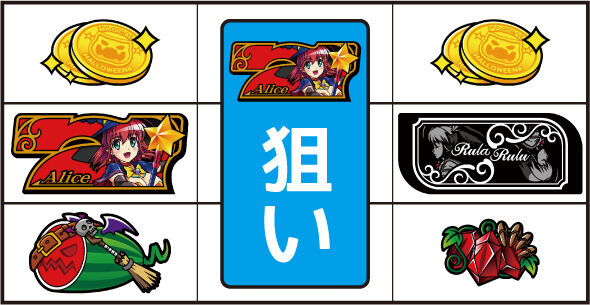 マジカルハロウィン8 ▼右リール中段にBAR停止時