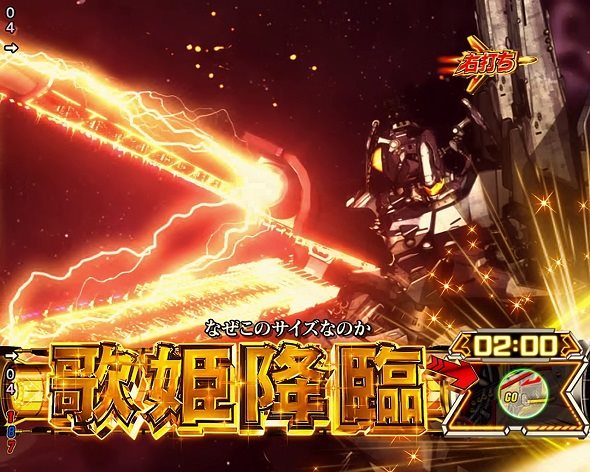 Pフィーバーマクロスフロンティア5 メーター文字 好機到来