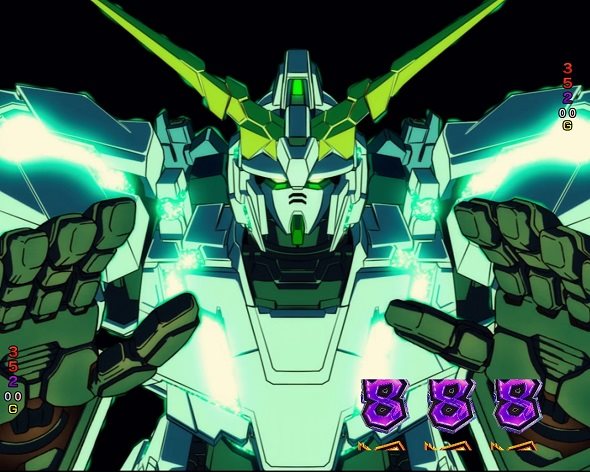 Pフィーバー機動戦士ガンダムユニコーン 再来-白き一角獣と黒き獅子- 全回転リーチ