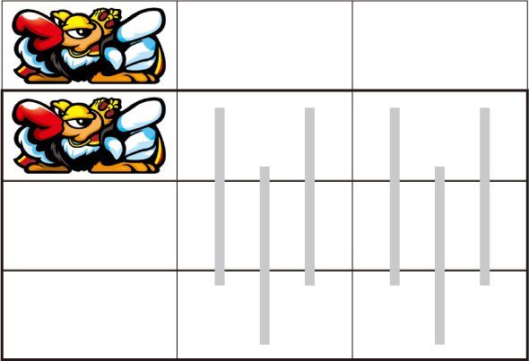 クランキークレスト 左リール枠上～上段にコンドルを狙う