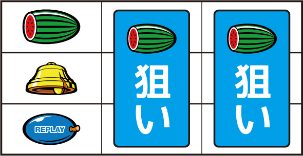 マタドールIII ▼左リール上段にスイカ停止時