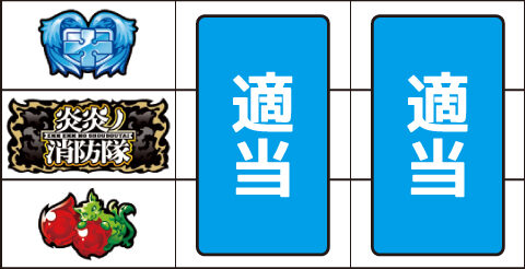 パチスロ 炎炎ノ消防隊 ▼左リール下段にチェリー停止時