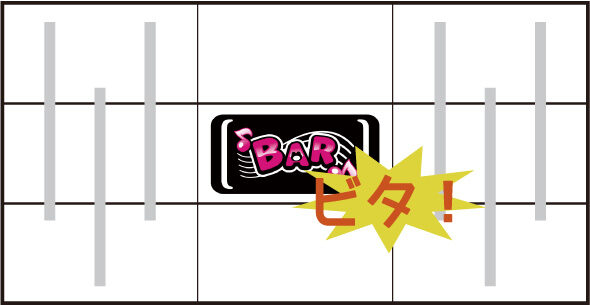 スマスロケロット5BT 中リール中段にBARをビタ押し