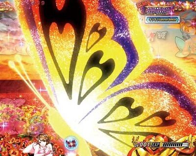 キュインぱちんこ P南国育ち デカパトVer. 甘デジ 【蝶合体予告】