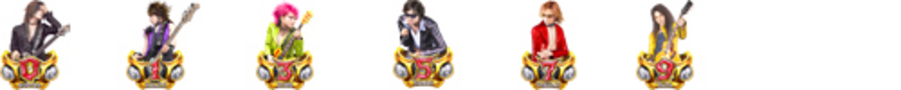 CR フィーバー X JAPAN 紅M 【確変図柄】 0.1.3.5.7.9