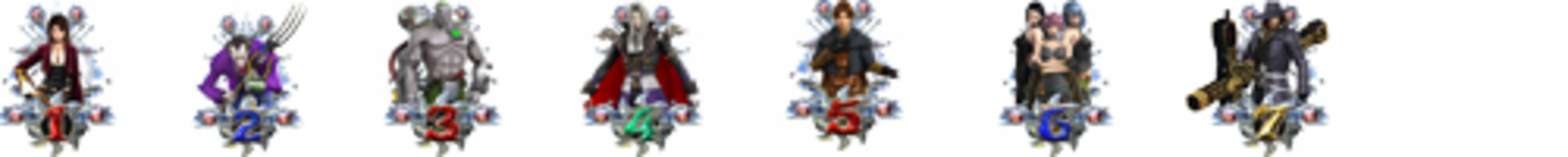 CRヴァン・ヘルシング～ハンティングラッシュ～FPQ 【確変図柄】 1.2.3.4.5.6.7