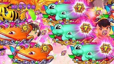 Pギンギラパラダイス 夢幻カーニバル 199ver. 【3図柄揺らぎ煽り予告】