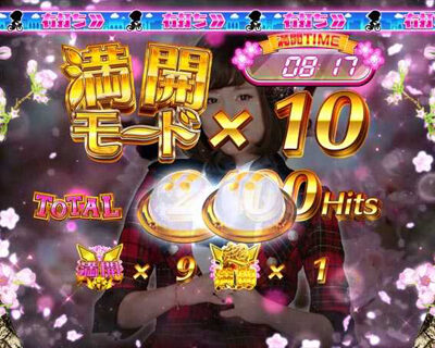 ぱちんこ AKB48 桜 LIGHT ver. ボタン押下でトロッコがカーブを曲がりきれば大当たり濃厚