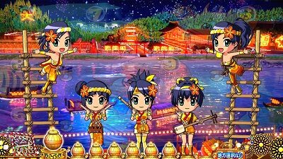 PAスーパー海物語 IN JAPAN2金富士 99バージョン 【ミニキャラステップアップ予告】
