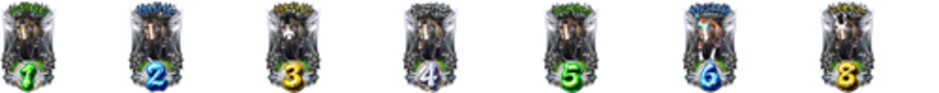 CR GI DREAM.ZX2 【通常図柄】 1.2.3.4.5.6.8