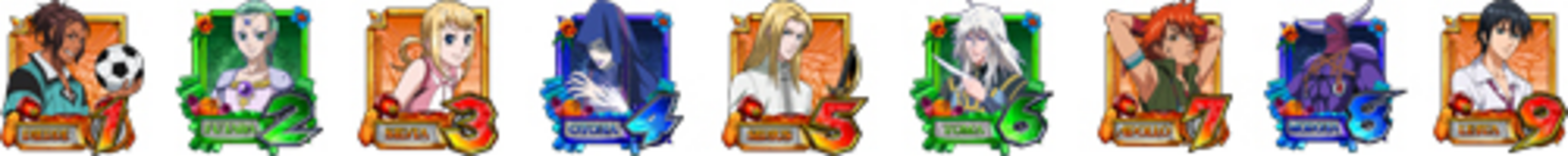 CRフィーバー創聖のアクエリオン転翅篇 【確変図柄】 1.2.3.4.5.6.7.8.9