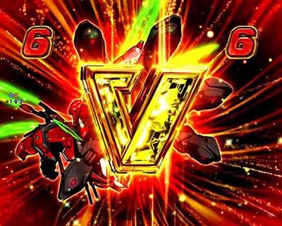 Pフィーバー革命機ヴァルヴレイヴ2 【V図柄停止】