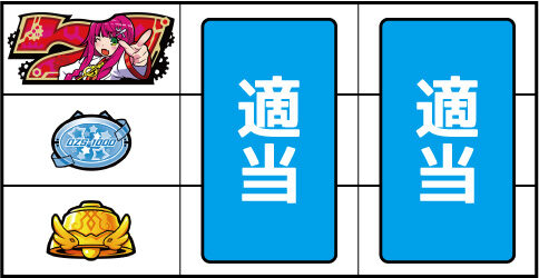 パチスロ1000ちゃん ごらくver. ▼上記以外の停止形