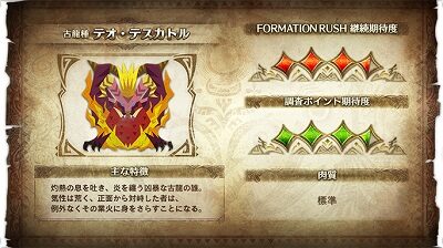 パチスロ モンスターハンター:ワールドTM 赤く表示されれば上位キャラとなる