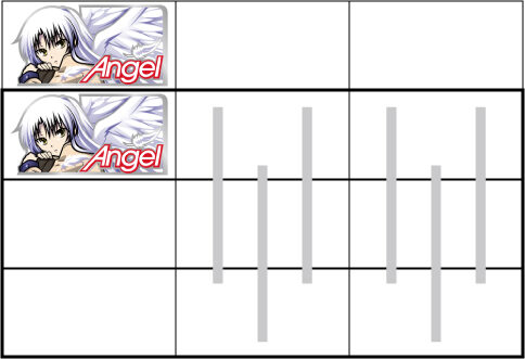 パチスロAngel Beats！ 左リール枠上～上段に2連天使図柄を狙う