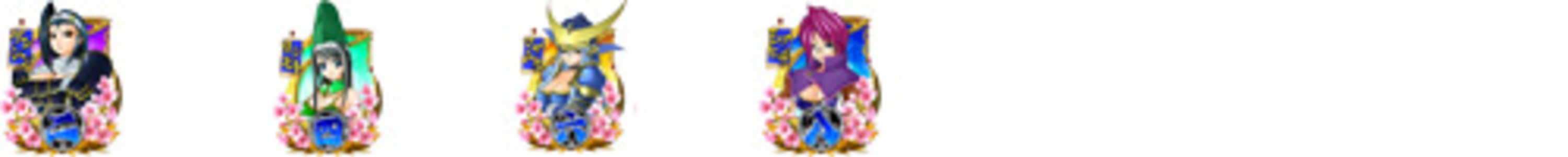 CR戦国乙女2M9AX 【通常図柄】 2.4.6.8