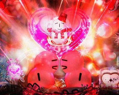 ぱちんこ 冬のソナタSWEET W HAPPY Version 【雪だるまギミック保留変化予告】