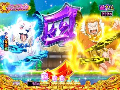 Pモモキュンソード閃撃GCA 【お供図柄予告】