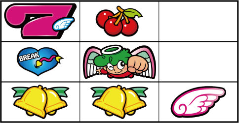 CCエンジェル 左リール赤7付近のリーチ目