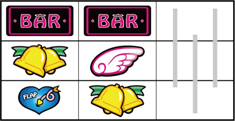 CCエンジェル [黒BAR・チェリー・黒BAR]付近のリーチ目