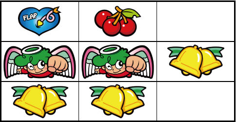 CCエンジェル 左リール天使付近のリーチ目