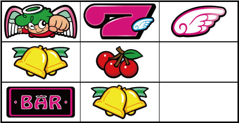 CCエンジェル 左リール天使付近のリーチ目