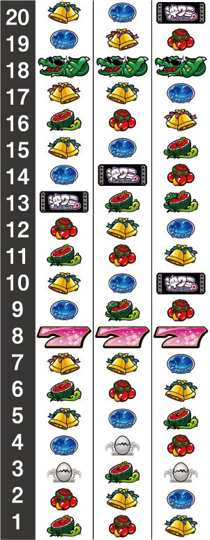 沖ワニマル-30 リール配列
