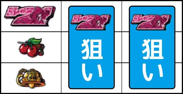 不二子～100億$の女神～ 左リール上段に赤7停止時