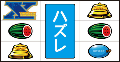 バーサスリヴァイズ 左リール上段「③番X」停止時の主なリーチ目