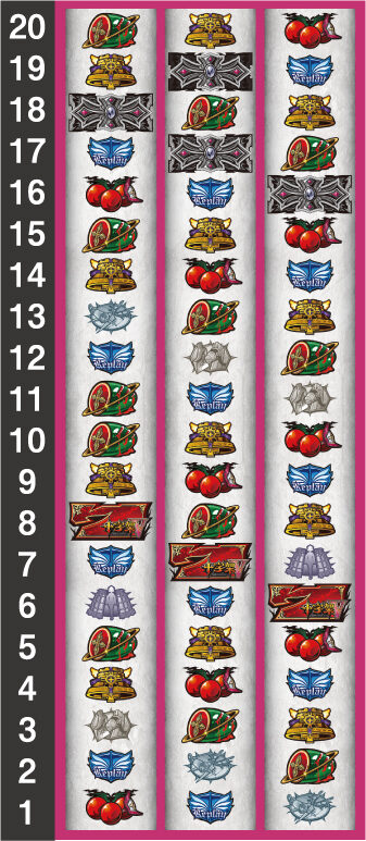 十字架5 リール配列