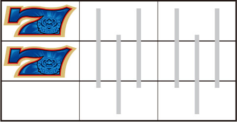 SLOTマッピー 左リール枠内に青7を狙う