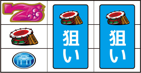 沖ドキ!DUO-30 ▼左リール中段にスイカ停止時