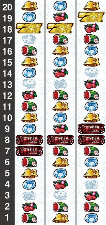 Sスーパー海物語 IN JAPAN祭 リール配列