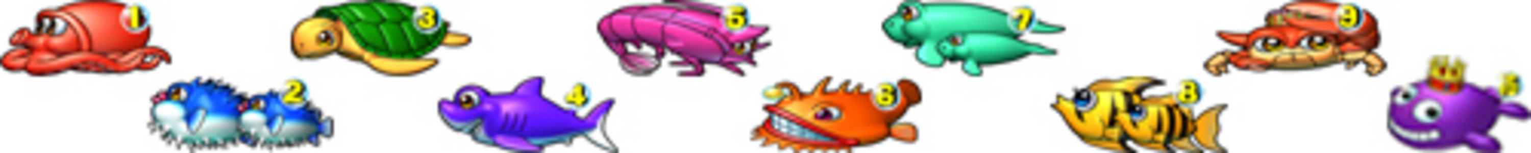 CRA大海物語2Withアグネス・ラム 【確変図柄】 1.2.3.4.5.6.7.8.9.キングクジラッキー
