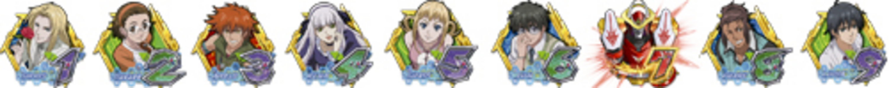 CRフィーバー創聖のアクエリオンIII 【確変図柄】 1.2.3.4.5.6.7.8.9