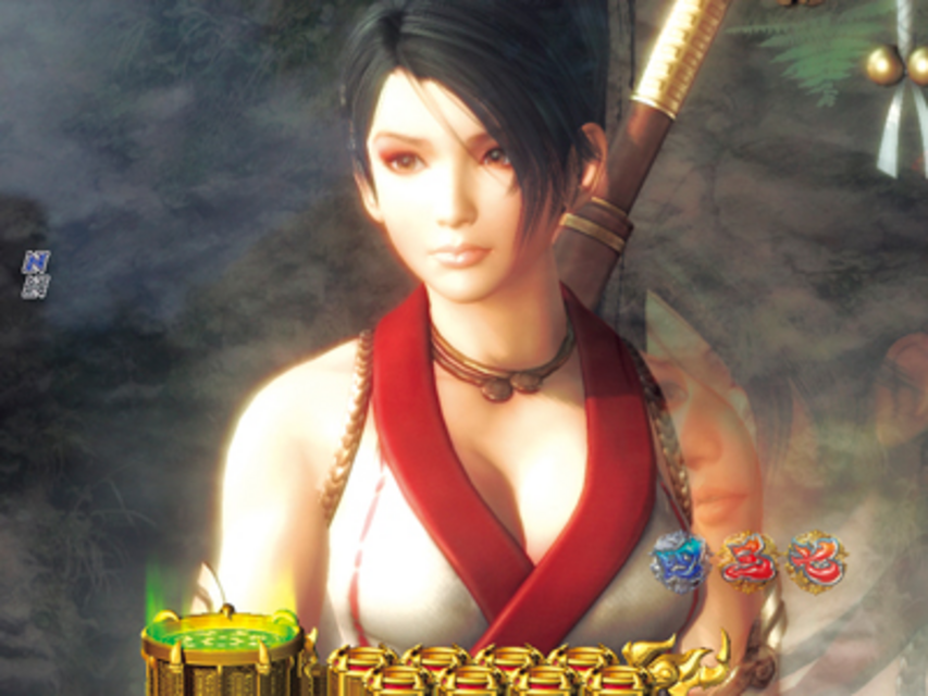 PACHINKO CR NINJA GAIDEN2 リーチ後予告