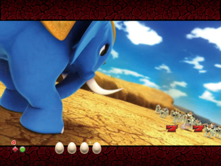 ぱちんこCR神獣王HVC キャラ系2段階リーチ