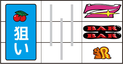 ハッピー ジャグラー VⅢ ▼右リール上段に7図柄停止時