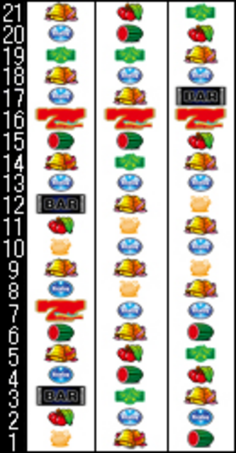 トロピカーナ-30 リール配列