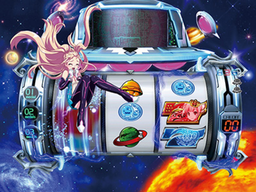 ぱちんこCR遊砲RUSH 1/119type 【キャラすべり予告】