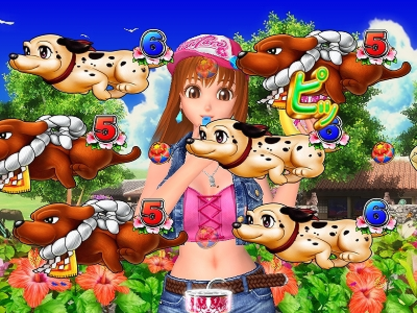 CRわんわんパラダイスＩＮ沖縄 ラブちゃんリーチ(３モード共通リーチ)