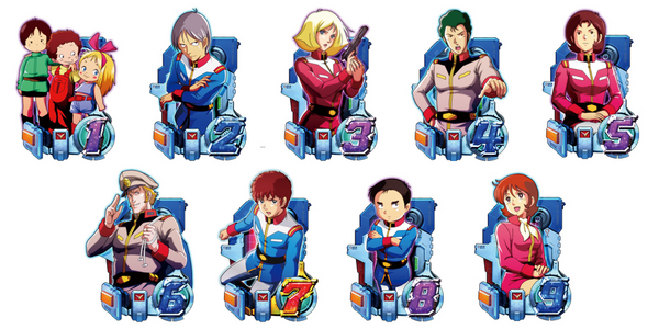 CRフィーバー機動戦士ガンダムYS 大当り図柄