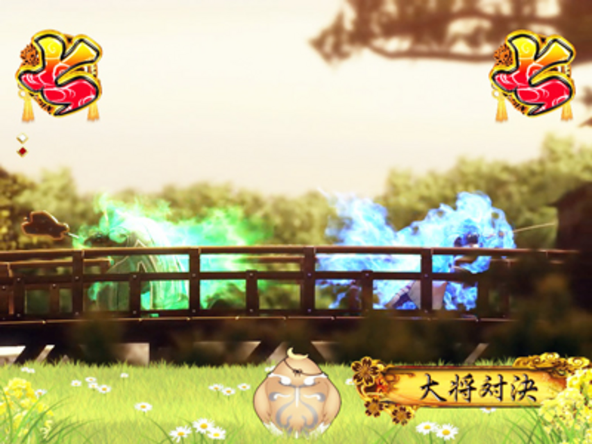 ぱちんこCR戦乱BurST! 対決リーチ
