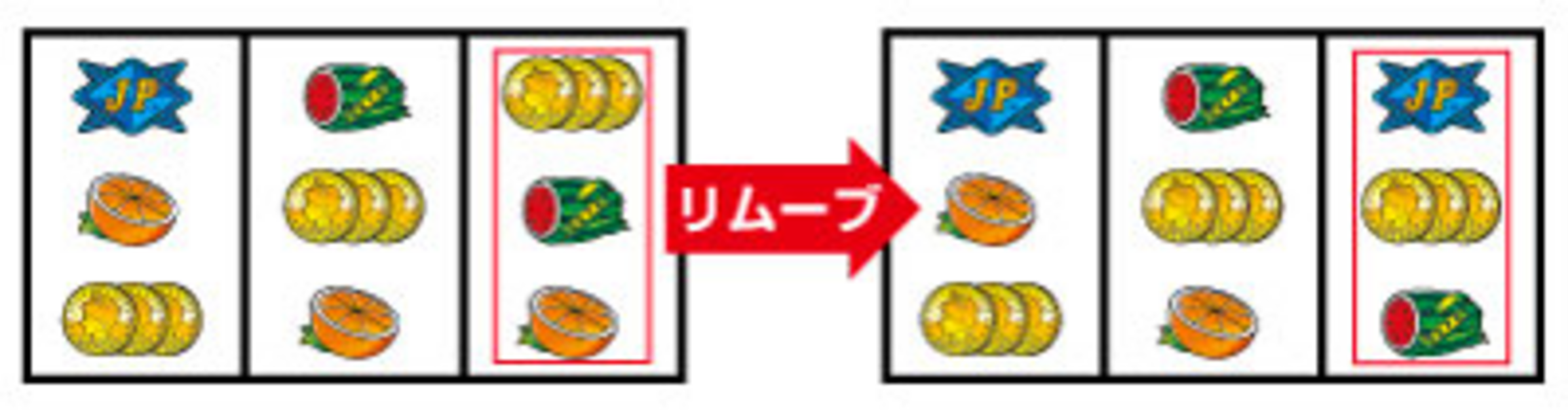 ジャックポット リムーブ機能